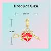 copper Heartbeat Syringe Stethoscope Pendant Charm Compatible With Authentic Charm Bracelets Women Do It Yourself Jewellery Gift