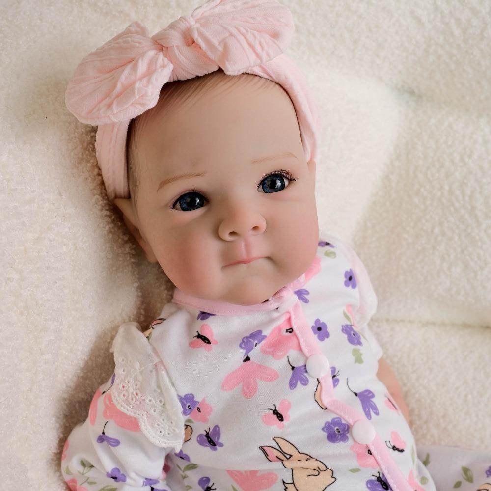 Real Looking 48 Cm Full Vinyl Body Reborn Dolls Bettie 3D Painting Skin Simulation Girl Doll Lovely Newborn Dolls for Children Birth Day Holiday Gifts