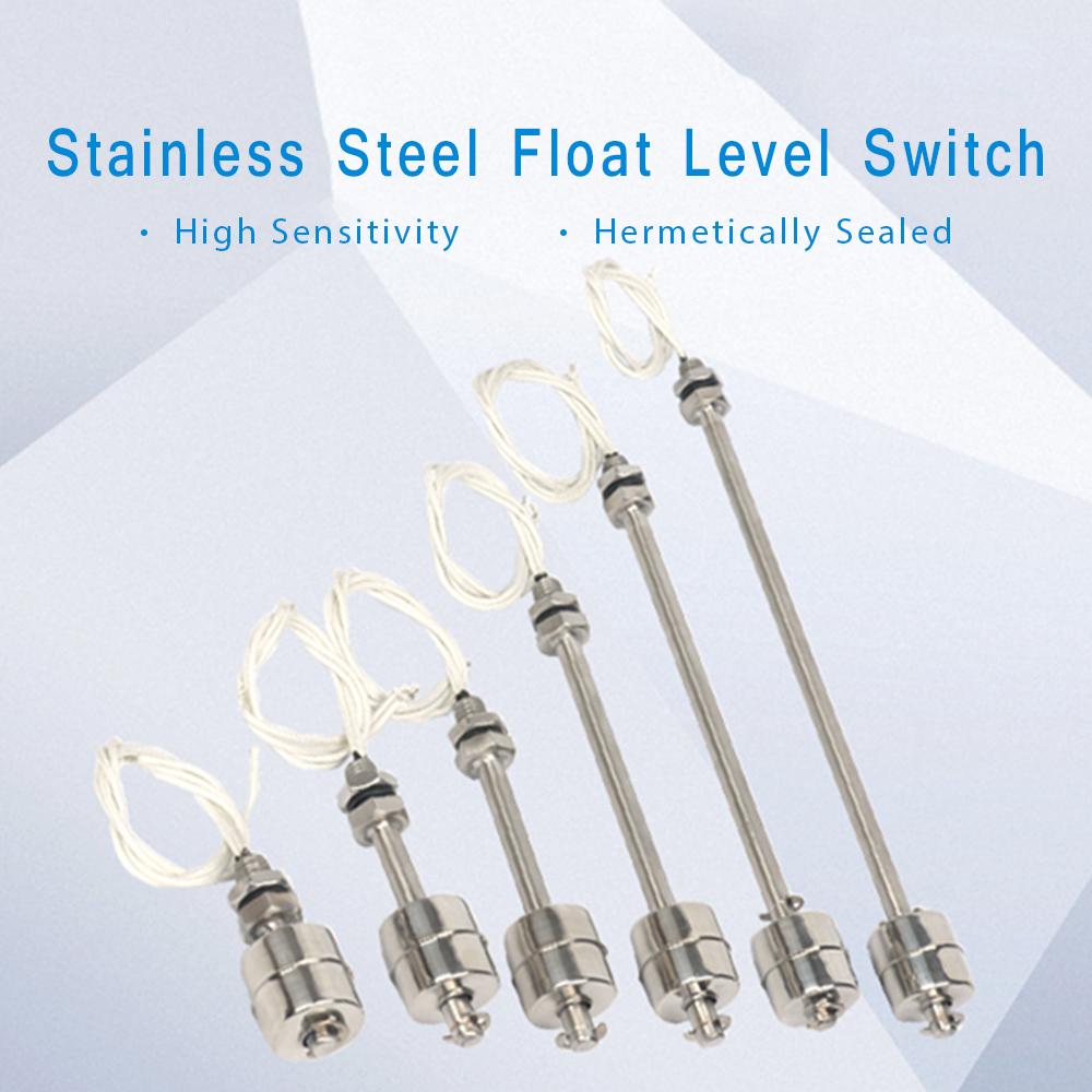 Float Switch High Temperature Resistant 304 Stainless Steel Liquid Water Tower Tank Level Automatic Level Control Sensor Switch