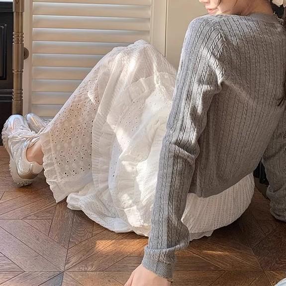 Cowhide Version~ Su Yinyin's Same Crescent Sole Thick Sole Inner Heightening Lace Pearl Casual Moral Training Shoes Women's Forrest Gump Shoes