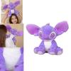 Disney Lilo Stitch Purple Plush Doll Toys Soft Cuddly And Detailed