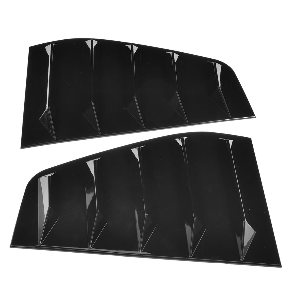 Pair of Side Vent Window Scoop Louver Trim Car Modification Fit for R Mk6 2009 2013Glossy Black