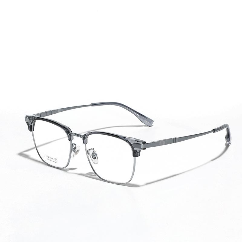 

Glasses Tr90 Can Be Equipped With Glasses Myopia Glasses Men S Metal Titanium Square Frame Exquisite Simple Flat Glasses Women