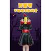 Xian Yi Chinese Vampire Vintage Print Halloween Cosplay Funny Party Zombie Costume Dress 019