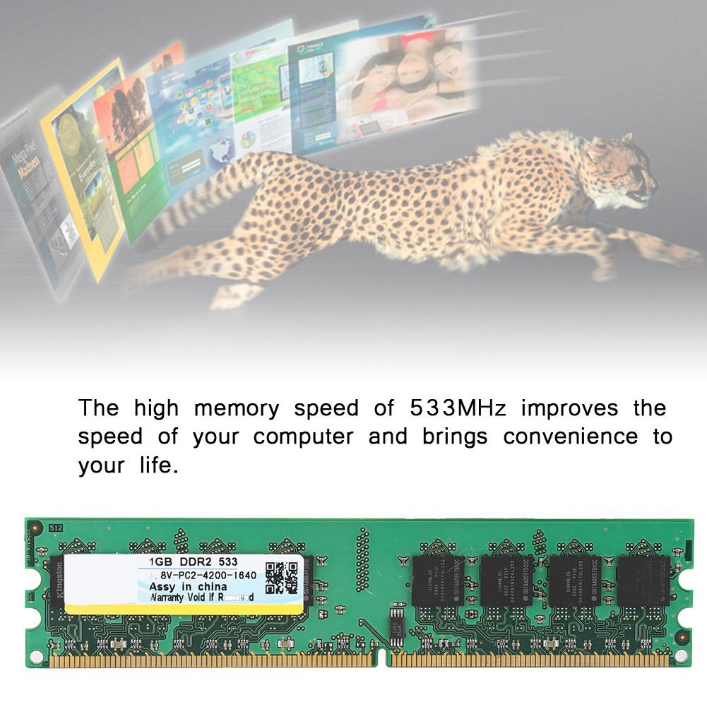 Xiede DDR2 533 1.8V 1GB Memory Stick RAM Module for Desktop for AMD