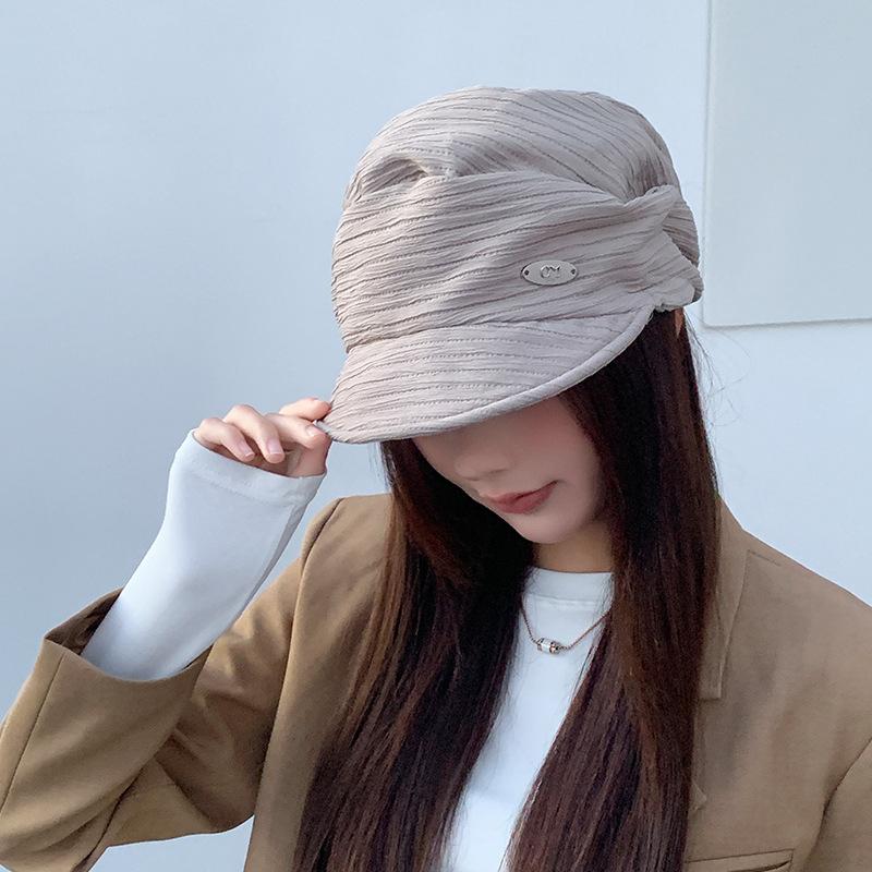 

Японский нишевый литературный берет, женская летняя дышащая и универсальная шляпа художника, подчеркивающая лицо, маленькая шляпа от солнца, защита от солнца, восьмиугольная шляпа one size