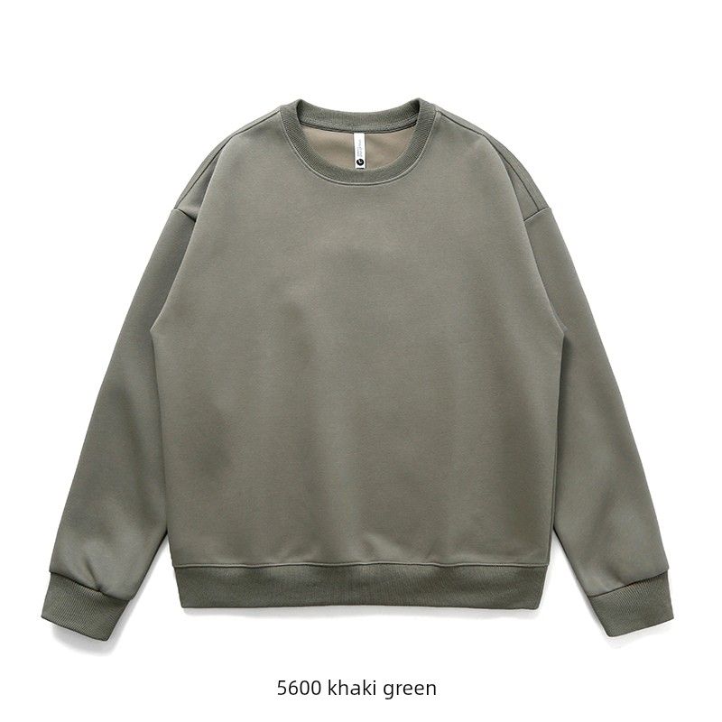 American Retro Trendy All-Matching Hoodie Male 2024 New Spring and Autumn round-Neck Non-Hoodie Export Men Casual Jacket
