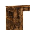 Vidaxl Stolik Barowy Z Przegrodami, Przydymiony Dąb, 102X50X103,5 Cm