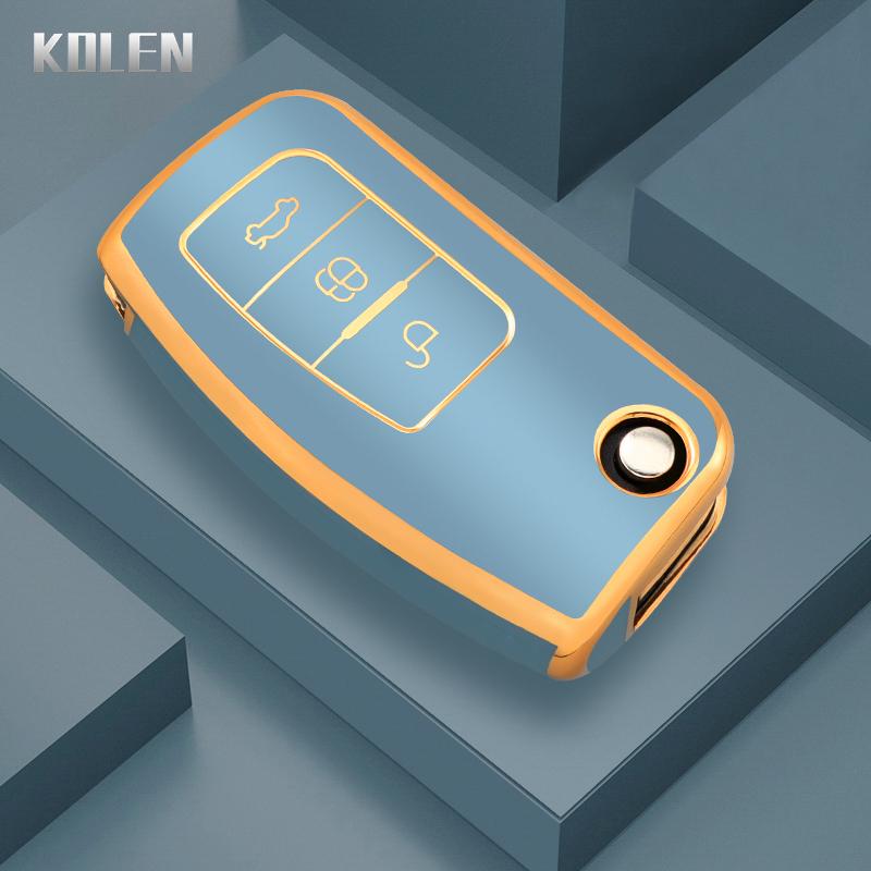 Fashion Tpu Car Flip Key Case Cover Shell Fob For Ford Focus 2 Mk2 Fiesta Mondeo Galaxy Ecosport Kuga Escape Falcon B-Max C-Max