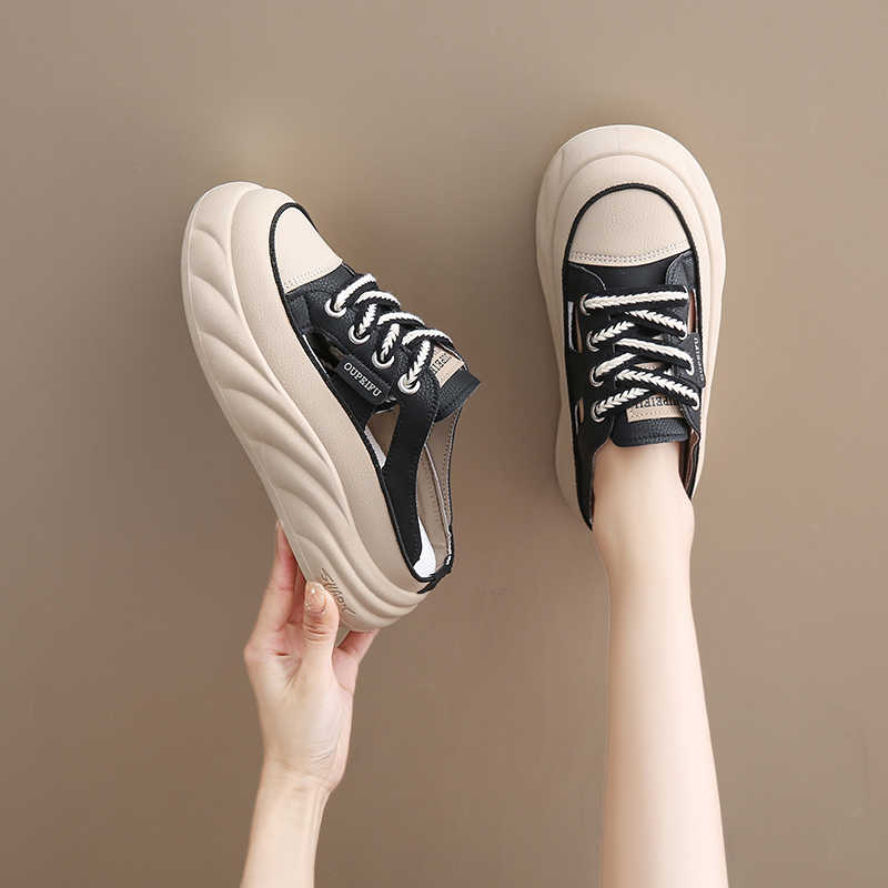 Round Foot Anti-slip Size 47 Loafers Luxury Brand Women's Sneakers Womans Summer Shoes Sport Maker Runings Special Wide