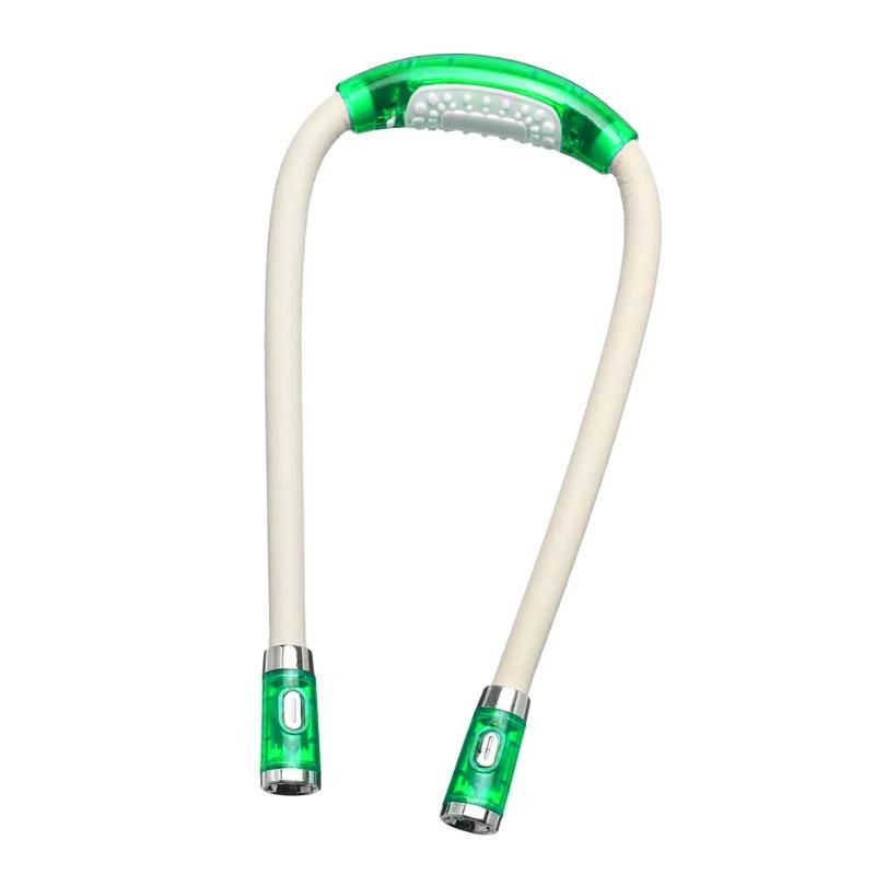 5-1PCS LED Night Light Flexible Handsfree Hug Neck Reading Book Lights Bent Adjusted Freely Flashlight Battery-powered Lamps