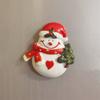 Christmas Theme Christmas Refrigerator Sticker Figurine Resin Snowman Christmas Tree Magnet Fridge Cartoon Santa Claus