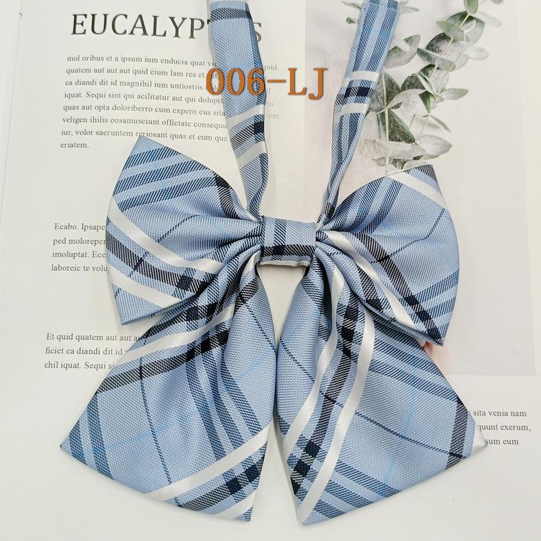 Plaid Flower Collar Bow Tie - Korean Fashion Harajuku Style for Women & Students.