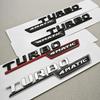 2pcs 3D ABS Chrome Car Letters TURBO 4MATIC Logo Fender Side Badge For Mercedes AMG A35 45 A45S W177 W176 Stickers Accessories
