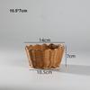 Handwoven Bread Fruit Vegetables Basket  Restaurant Serving Tabletop Display