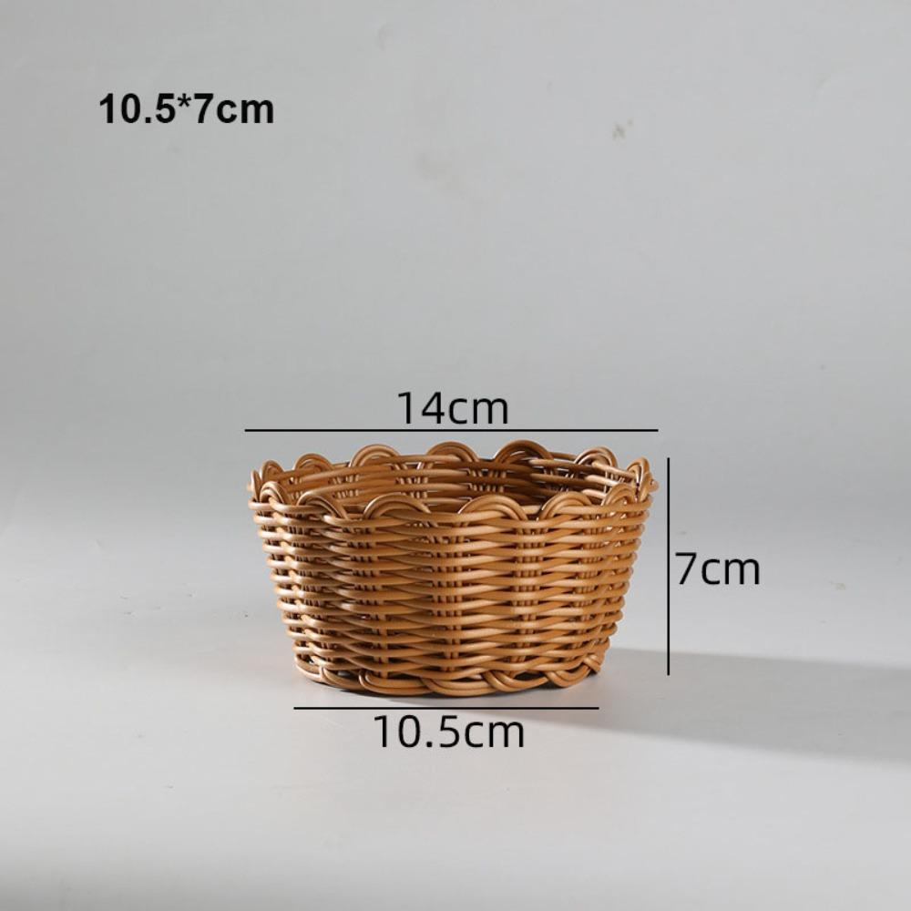 

Hardness Rattan Wicker Woven Serving Baskets Handwoven 10 Styles Drain Chopstick Fork Spoon Holder Household Rattan Basket