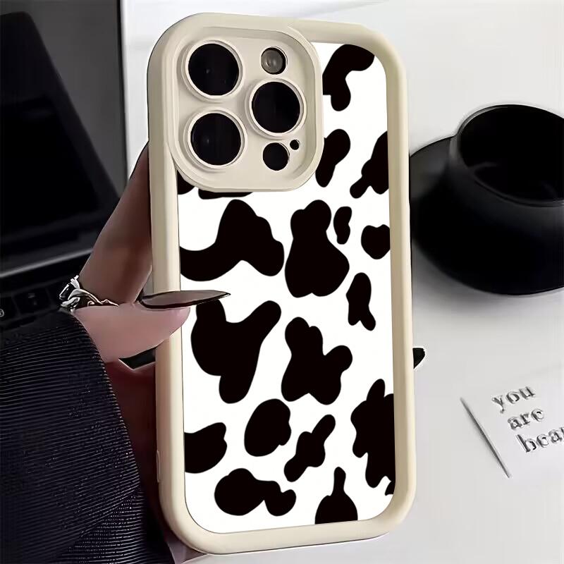 Flower Leopard Print Silicone Phone Case For iPhone 11 12 13 14 15 16 Pro Max 16E XS X XR 7 8 Plus SE 2020 Shockproof Soft Cover