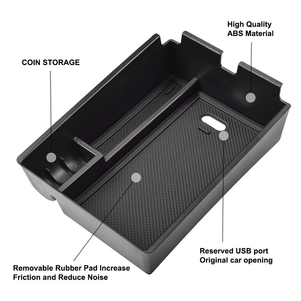 Center Console Organizer Tray For Kia Sportage NQ5 Hybrid 2025-2025 Armrest Storage Box Inner Insert Storage Holder Accessories