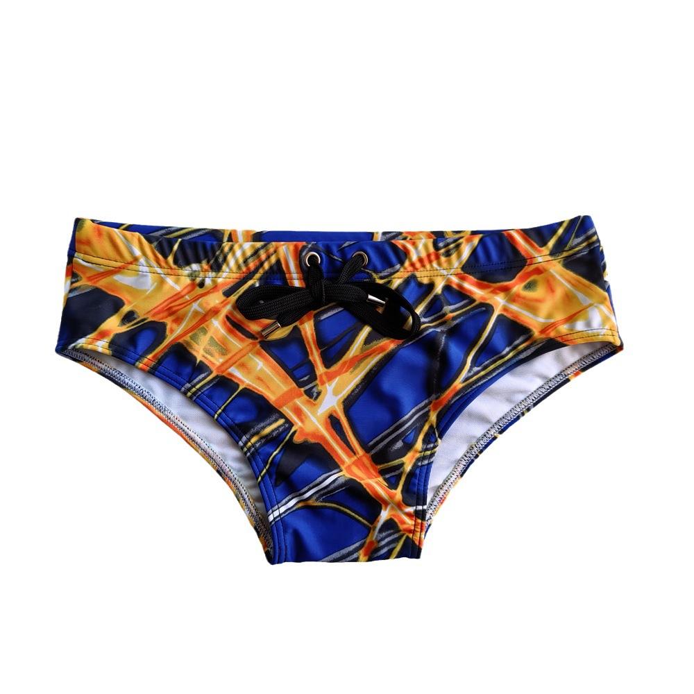 

Мужские плавки с низкой талией спереди и сзади, прозрачные, с принтом, с подкладкой Antu и регулируемым шнурком M