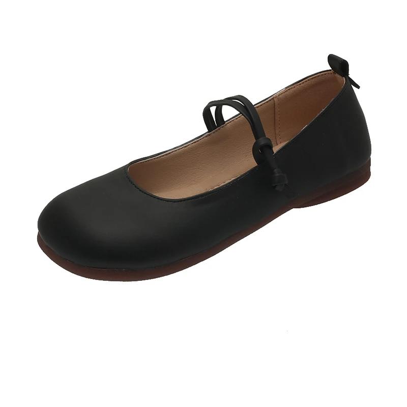 Women's Spring Flat Shoes One Kick Shallow Mouth Anti-slip  Shoes for Women Outdoor Versatile Solid Color Zapatillas De Mujer