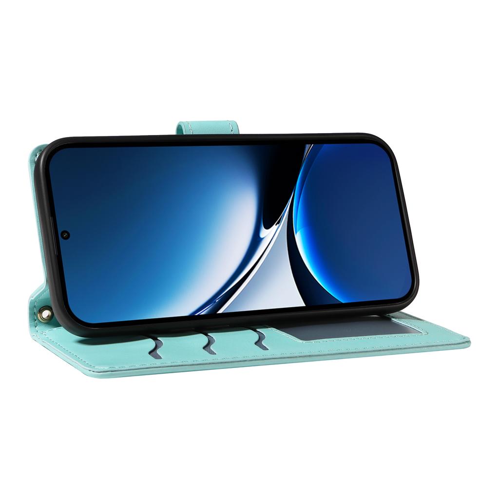 For Xiaomi Redmi Turbo 4 5G/Poco X7 Pro 5G Wallet Case Rhombus Leather Phone Cover with Strap