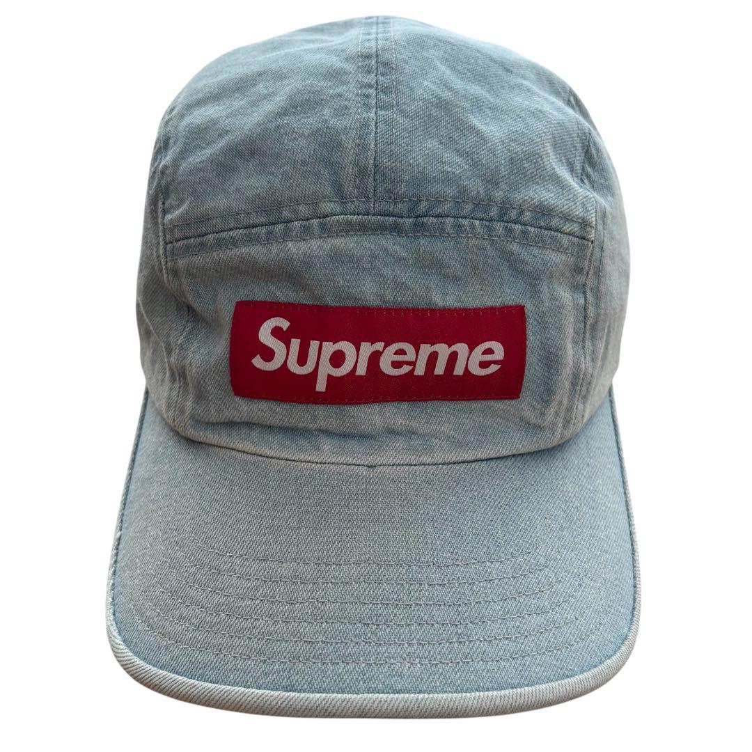 

[USED] Supreme Washed Chino Twill Camp Cap in Denim