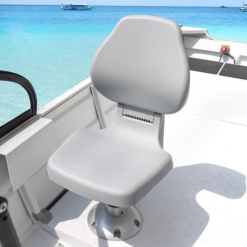 Boat Chair Universal Easy to Install Stool Seat High Back Folding Boat Seat for Water Sports Kayak Boating Yacht Sailing
