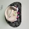 Printed Fedora Western Cowboy Hat Flower Painted Jazz Hat Men and Women Cowboy Hat Wide Brim Fashion Hat Feather Accessories