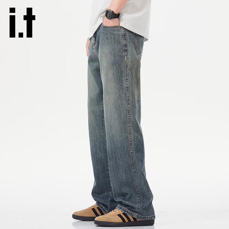 Izzue IT Men's Gradient Straight-Leg Jeans