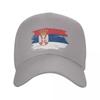 Personalizované Srbsko Flag Baseballová čepice Ženy Unisex Prodyšný Srbský Hrdý táta Klobouk Sportovní Snapback Čepice Sluneční čepice