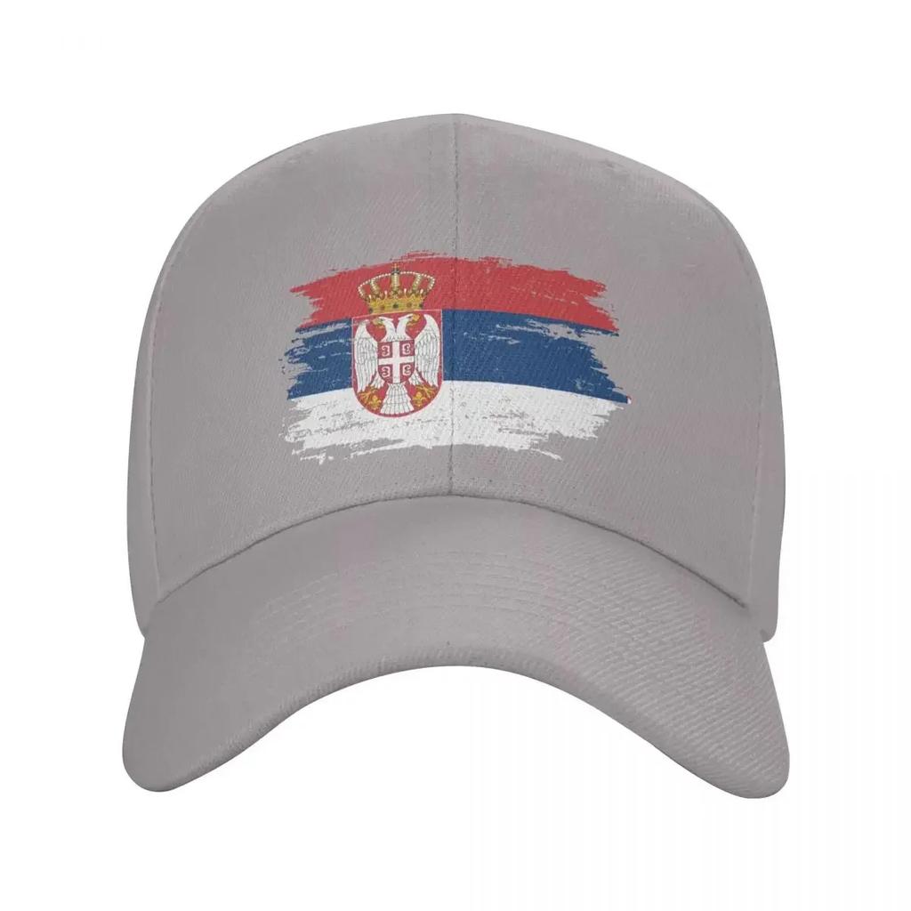 Personalizované Srbsko Flag Baseballová čepice Ženy Unisex Prodyšný Srbský Hrdý táta Klobouk Sportovní Snapback Čepice Sluneční čepice