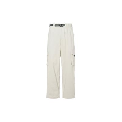 Solid Color Pocket Straight Leg Cargo Pants Unisex Pants Khaki FV7348-104