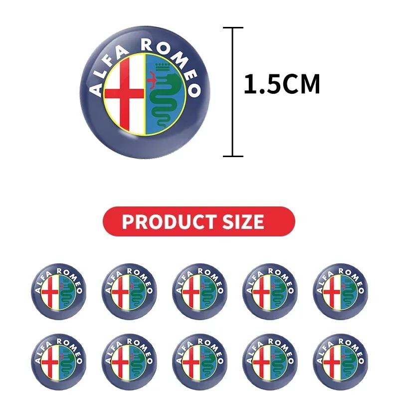 2/5/10 Pezzi Adesivi Protezione Buco Chiave Serratura Portiera Auto Emblema Per Alfa Romeo 159 Giulietta Giulia 147 Mito 156 Stelvio Volante