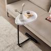 Light Luxury Metal Edge Desk Simple Coffee Living Room Bedroom Office Bedside Mobile Small Tea Side Table Home Decorations