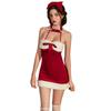 Christmas Costume Red Tube Top Hip Skirt Performance Dress Live Streaming Host Christmas Clothes