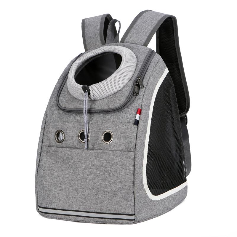 Breathable Pet Backpack for Cats & Dogs - Portable Double Shoulder Travel Bag