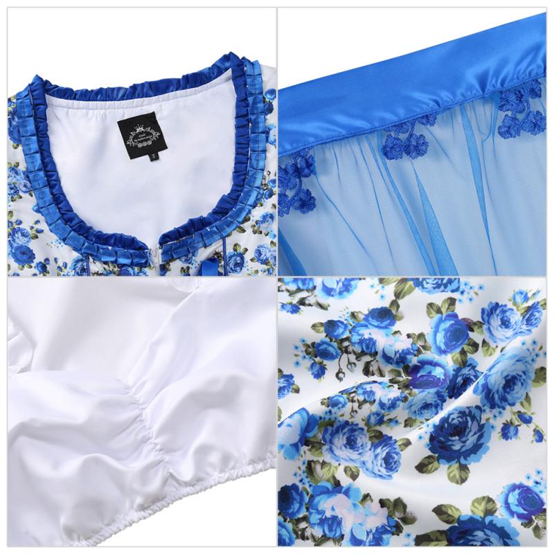 Women's Classic Dirndl Sexy Lace Apron Floral Dress 3PCS Suit for Beer Festival