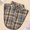 New style sweater decorative plaid fake collars—versatile shirt collars for women