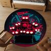 1PC Free Demon Box Round Chair Mat Area Rug - Non-Slip, Floor Mat for Office, Bedroom, Home Decor Christmas Gift C0528126