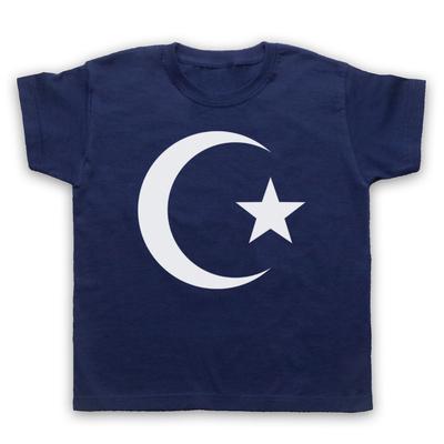 Islámský symbol hvězdy a půlměsíce náboženský náboženství děti dítě tričko