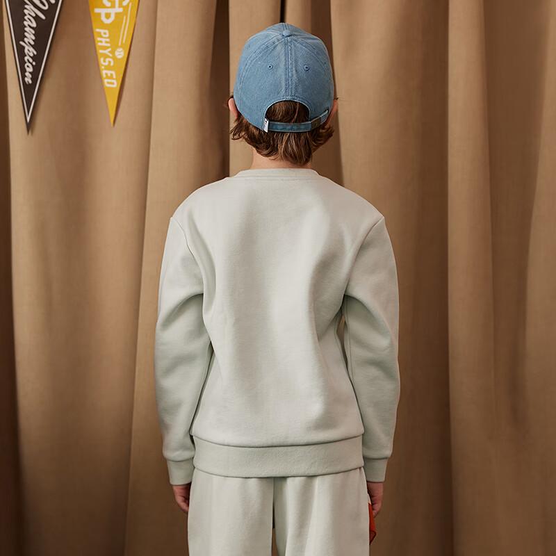 Champion Kids' Classic Logo Embroidered Fleece Crewneck Sweatshirt