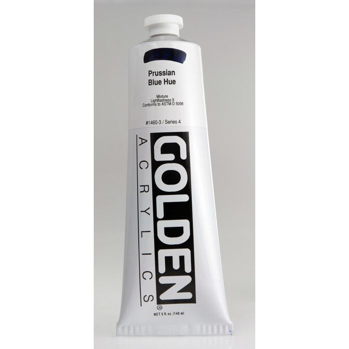 Acrylfarbe - GOLDEN - Preußisch Blau Nuance - 150ml - Farbe Blau - Dicke Textur