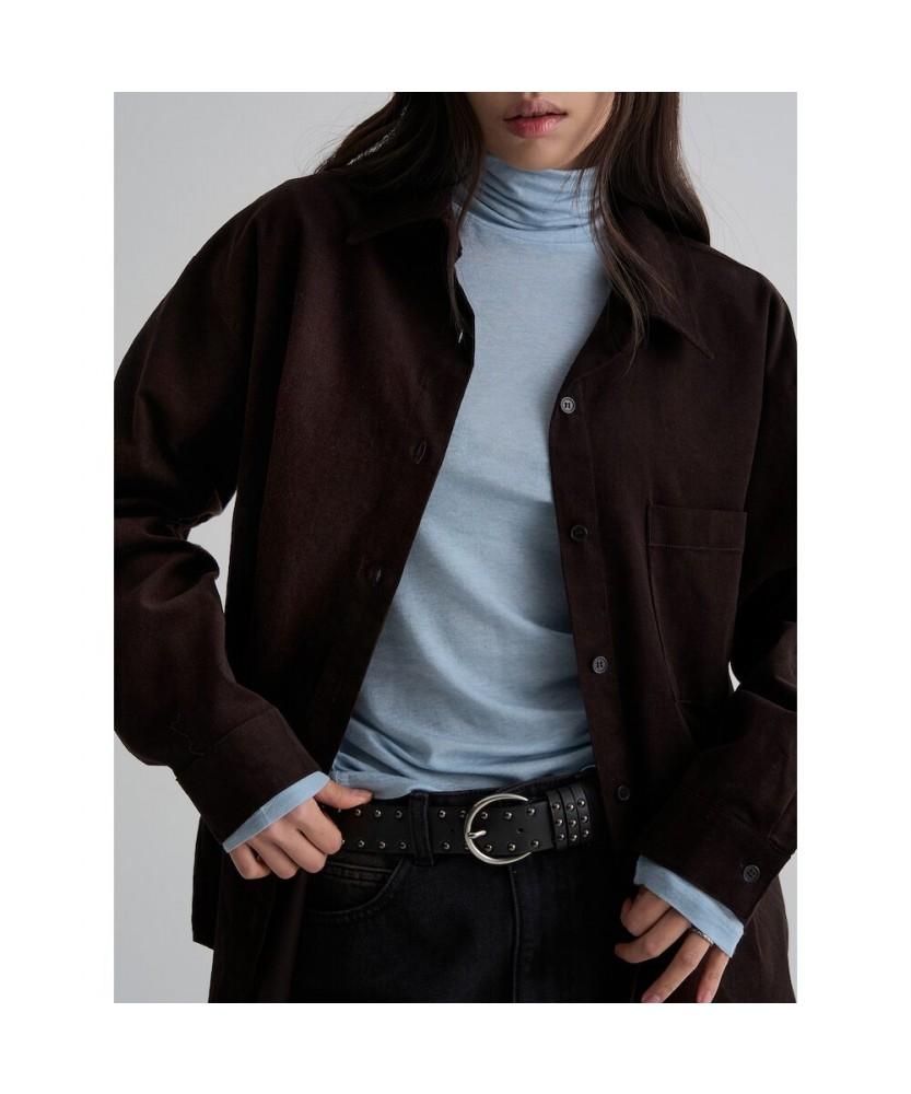 8seconds Three-Bone Corduroy Oversized Shirt Brown
