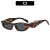 Square Y2K Sunglasses Trendy Small Frame Sunglasses with Unique Geometric Temple UV400 Shades for Unisex Outdoor Party