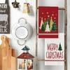 1pc Christmas Kitchen Towels Christmas Tree Kitchen Dish Towels Green Buffalo Plaid Xmas Tree Dishcloth For Farmhouse Home Decor