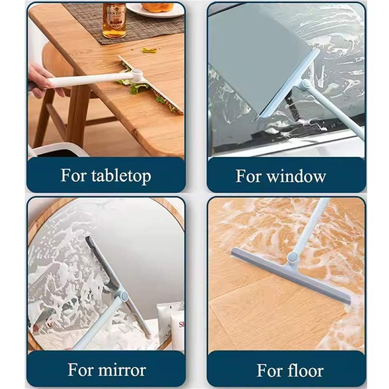 360 Degree Rotatable Shower House Squeegee Glass Wiper Scraper Squeegee Cleaner Silicone Holder Mirror Window Cleaner Scraper