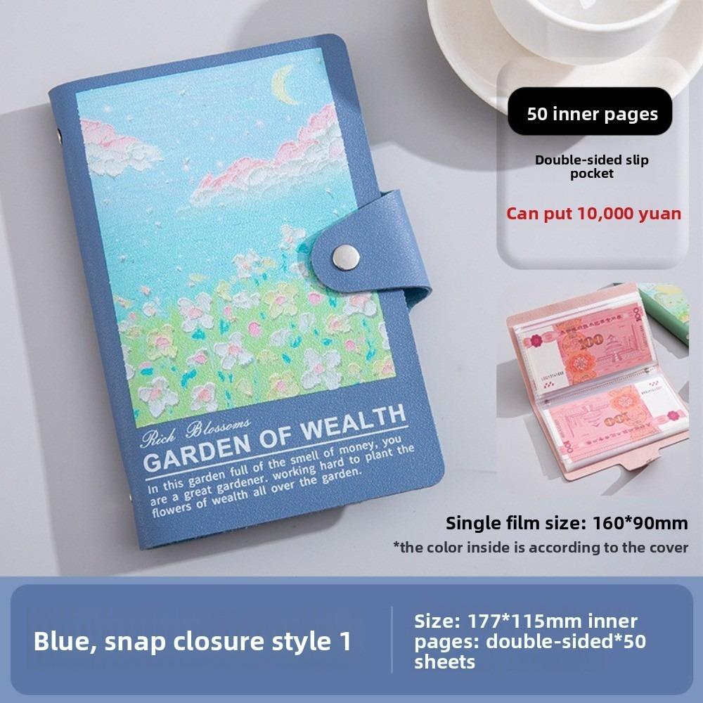Save Money 100 Envelopes Money Saving Challenge Oil Painting Waterproof Savings Challenges Sheets Reusable