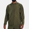 Under Armour Sun Protection Zip-Up Hooded Sports Jacket Men Outerwear Green 1370494-390