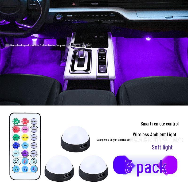 Car USB LED Starlight Interior Atmosphere Light with Remote Control