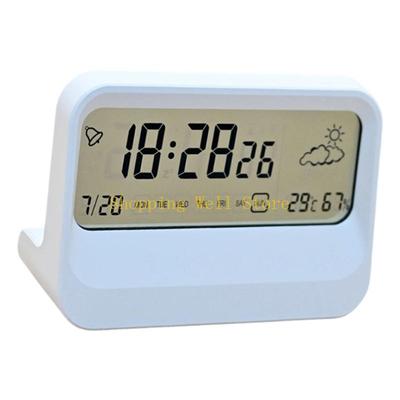KX4B Digital Alarm Clock for Bedroom Desk Clock with Day of Week Temperature Weather Desk Clock Digital Clock Duals Alarm